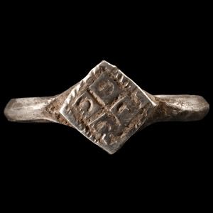 Decorated Silver Ring