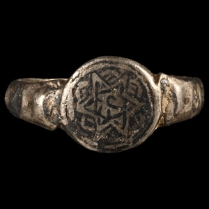 Silver Ring with Star of David