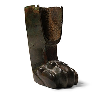 Roman Bronze Gryphon Lectus Foot