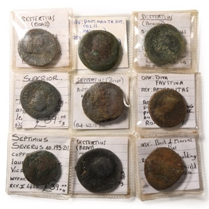 Group of Nine [9] Roman AE Sestertii.