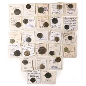 Group of Twenty-Five [25] Ancient AE Coins.