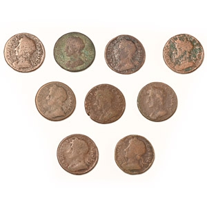 English Milled Coins - Charles II - AE Farthing Group [9]