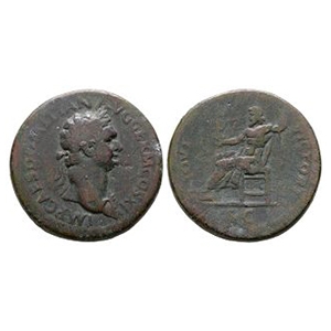 Domitian - Jupiter AE Sestertius