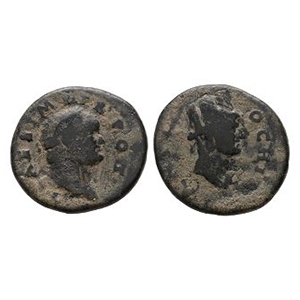 Ancient Roman Provincial Coins - Titus - Tyche AE Unit