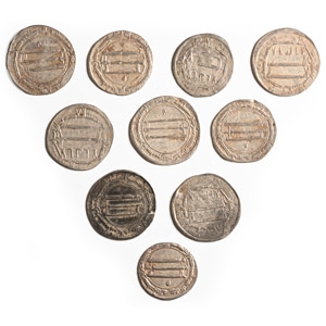 World Coins - Islamic - Abbasid Dynasty - AR Dirham Group [10]