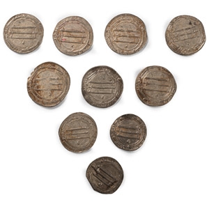 World Coins - Islamic - Abbasid Dynasty - AR Dirham Group [10]