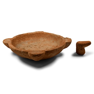 Roman Marble Mortar with Pestle
