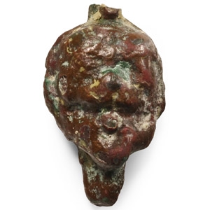 Western Asiatic Miniature Bronze Pazuzu Head