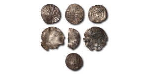 Mixed Silver Hammered Coin Group.