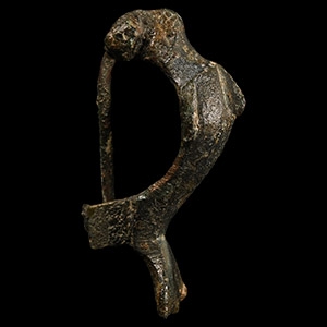 Roman Bronze Dolphin Brooch