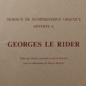 Numismatic Books - Travaux de Numismatique Grecque Offerts a Georges Le Rider