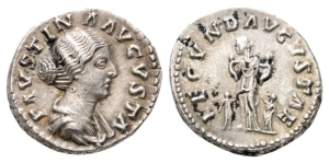Faustina II AR Denarius.