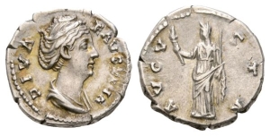 Diva Faustina I AR Denarius.