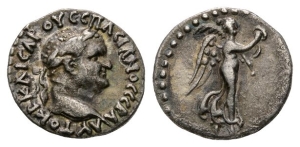 Vespasian AR Hemidrachm of Caesarea-Eusebeia, Cappadocia.