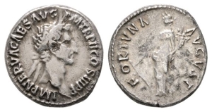 Ancient Roman Imperial Coins - Nerva AR Denarius.