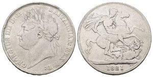 English Milled Coins - Great Britain, George IV AR Crown.