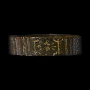 Tudor Period Bronze Decorated Ring