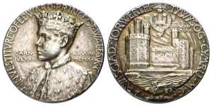 Great Britain. Windsor, Edward VIII, as Prince of Wales AR Investiture Medal.