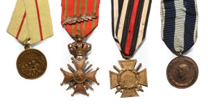 World War I & II AE Medal Group.