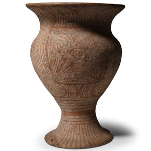 Ban Chiang Period Painted Terracotta Chalice
