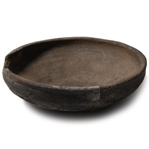 Large Bronze Age Decorated Grey Ware Bowl