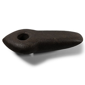 Large Stone Age Polished and Pierced Adze-Head