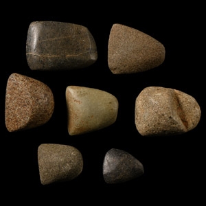 Stone Age Polished Axehead Group