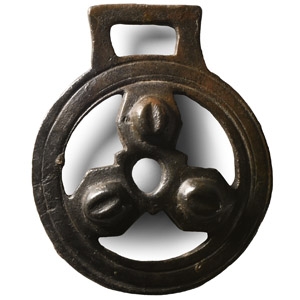 Roman Bronze Military Yonic Horse Cheek Piece