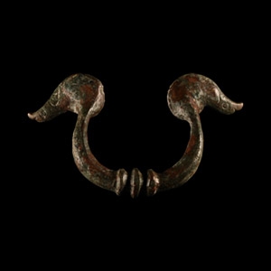 Roman Bronze Helmet Handle