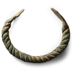 Viking Age Twisted Bronze Bracelet