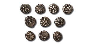 Southern India. Travancore Kingdom, Silver Fanam (Chuckram) Group.