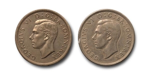 Hanover. George VI Halfcrown Group.