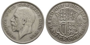 Great Britain. Windsor, George V AR Halfcrown.
