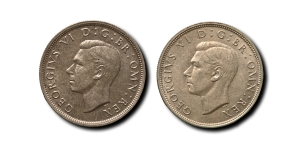 Hanover. George VI Halfcrown Group.