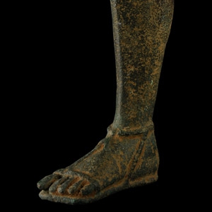 Roman Style Bronze Votive Sandaled Foot