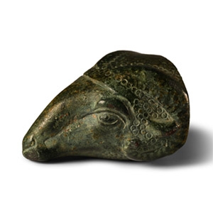 Greek Bronze Ram Protome
