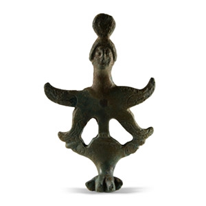 Etruscan Bronze Harpy Finial