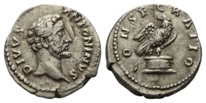 Antoninus Pius AR Denarius.