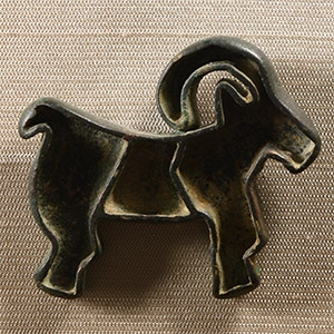 Bactrian Copper Stamp Seal with Ibex