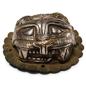 Pre-Achaemenid Silver Clad Lion Shield Boss