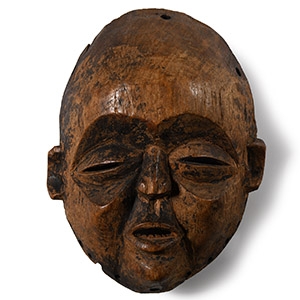 African Wooden Mask of a Boy