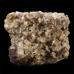 Natural History - Historic Pyrite on Fluorite Mineral Specimen