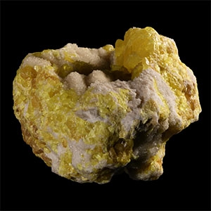 Natural History - Historic Large Mexico Sulphur Mineral Specimen