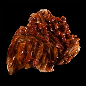 Natural History - Historic Taouz, Morocco Vanadinite on Barite Mineral Specimen