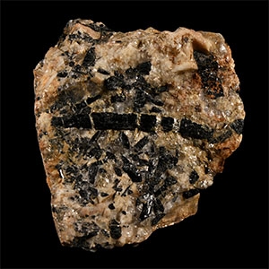 Natural History - Historic Tourmaline in Matrix Mineral Specimen