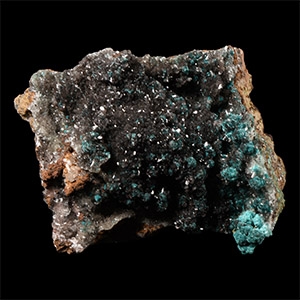 Natural History - Historic Kolwesite and Rosasite on Hemimorphite Mineral Specimen