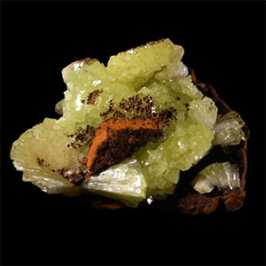 Natural History - Historic Mexico Adamite Crystal Specimen