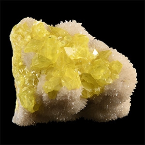 Natural History - Historic Sicily, Italy Sulphur Mineral Specimen