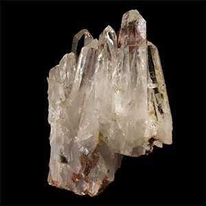 Natural History - Historic Argentina Rhodochrosite on Quartz Crystal Specimen