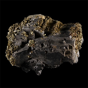 Natural History - Large Historic USA Marcasite on Galena Crystal Specimen